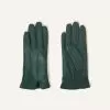 Accessories Luxe Leather Gloves Green
