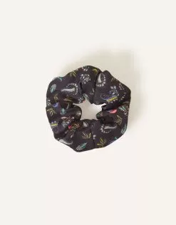 Accessories Large Paisley Print Satin Scrunchie