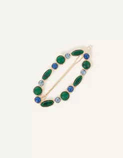 Accessories Mixed Stone Oval Hair Clip