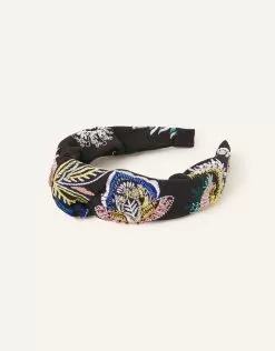 Accessories Paisley Embroidered Headband