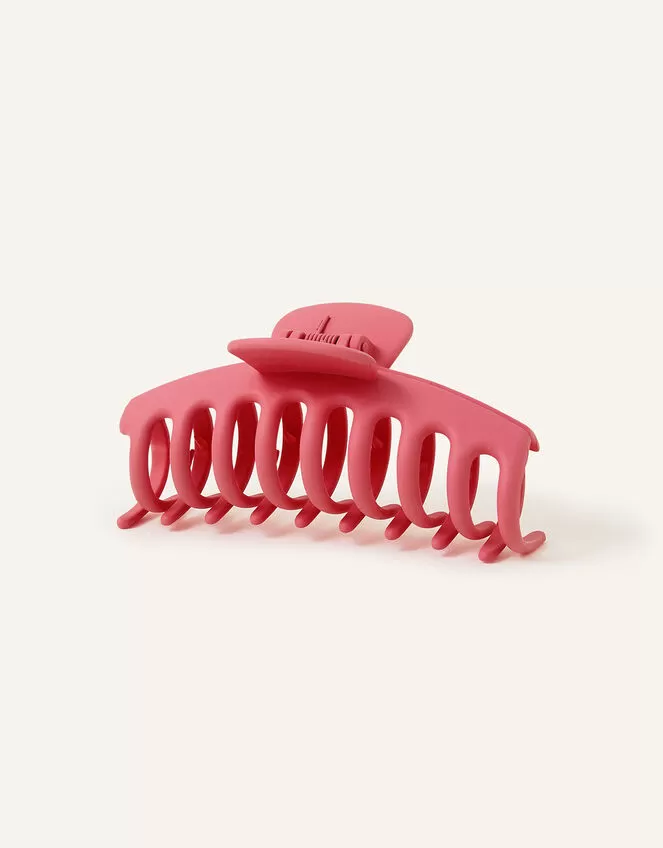 Accessories Extra Large Matte Claw Clip Pink