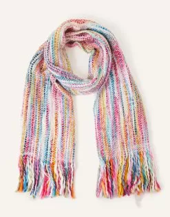 Accessories Rainbow Woven Scarf