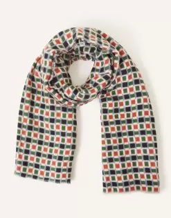 Accessories Tile Print Blanket Scarf