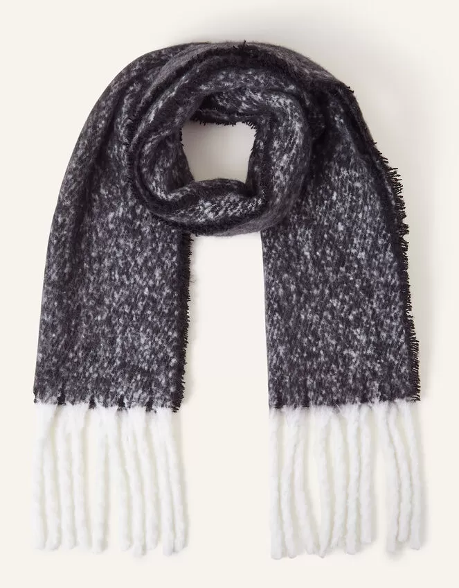 Accessories Super Fluffy Scarf Black