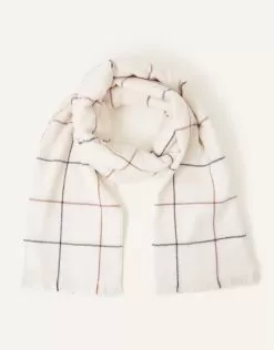 Accessories Carter Check Print Scarf