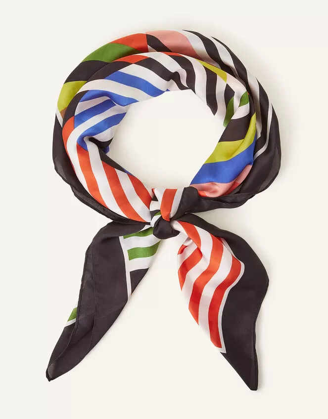 Accessories Splice Satin Print Scarf