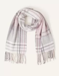 Accessories Pastel Check Blanket Scarf