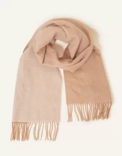 Accessories Luxury Scarf In Wool Blend Natural