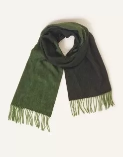 Accessories Luxury Scarf In Wool Blend Green