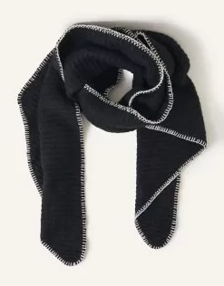 Accessories Stitch Border Scarf