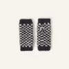 Accessories Checkerboard Fluffy Fingerless Gloves