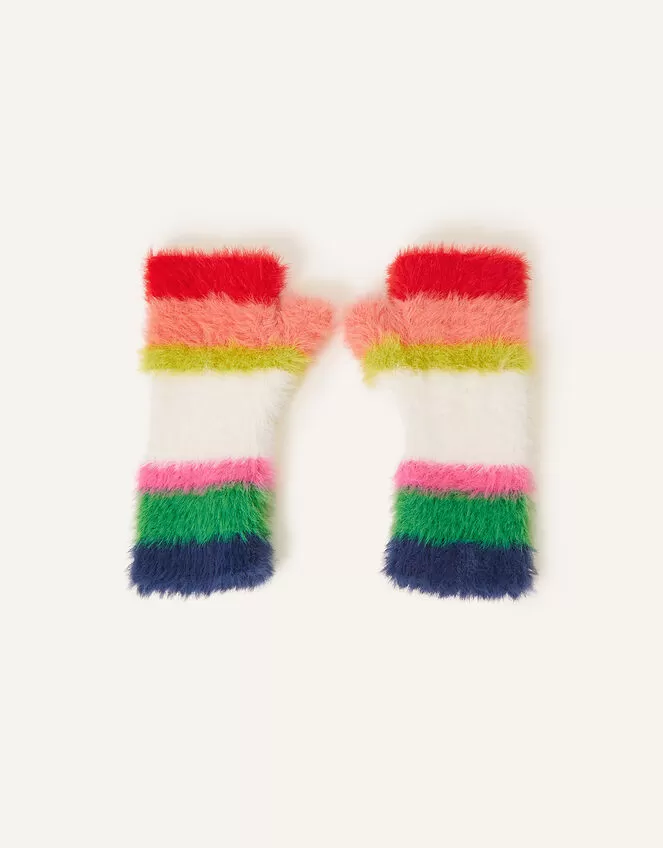 Accessories Fluffy Cut Off Gloves