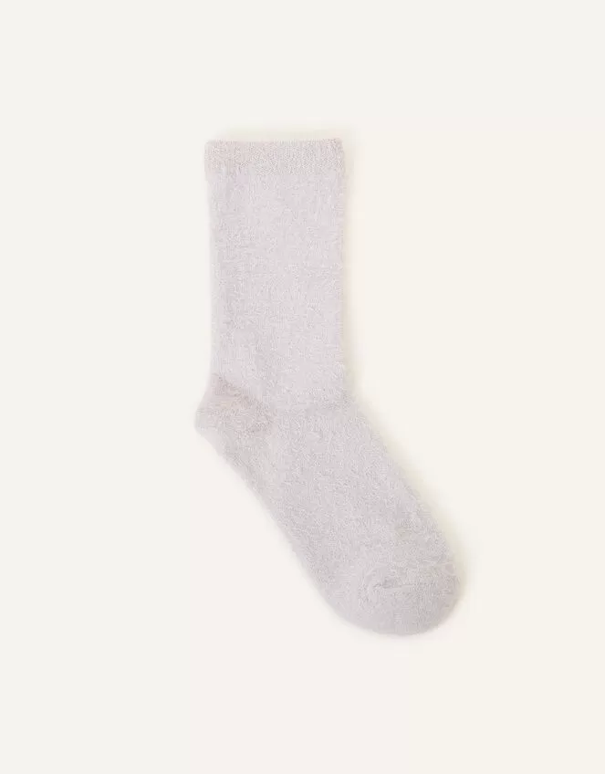 Accessories Sparkle Knit Socks Grey