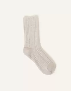 Accessories Chenille Cable Chunky Socks