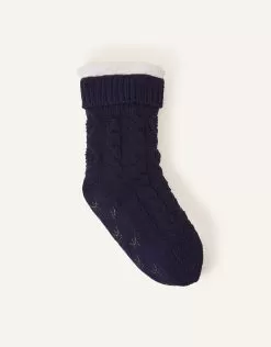 Accessories Cable Slipper Socks