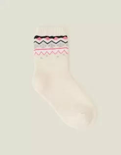 Accessories Retro Alpine Socks Ivory