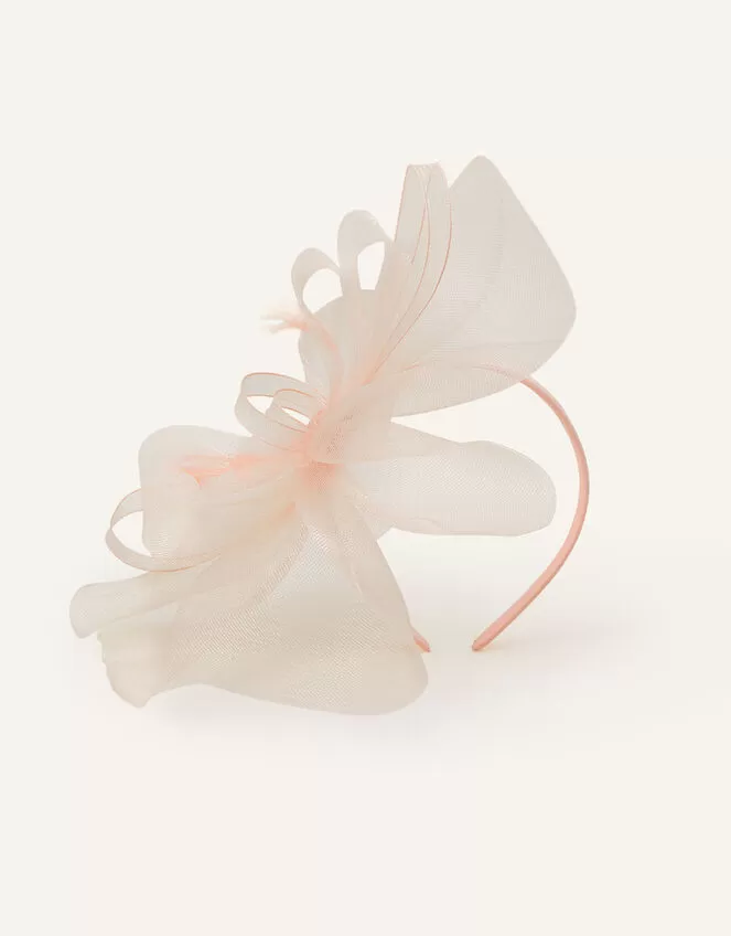 Mini Double Bow Crin Headband Pink - Image 2