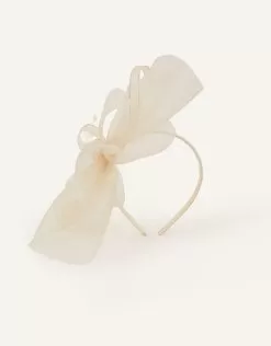 Accessories Mini Double Bow Crin Headband Natural