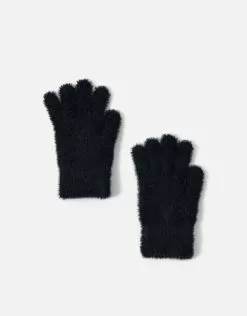 Accessories Super-Stretch Fluffy Knit Gloves
