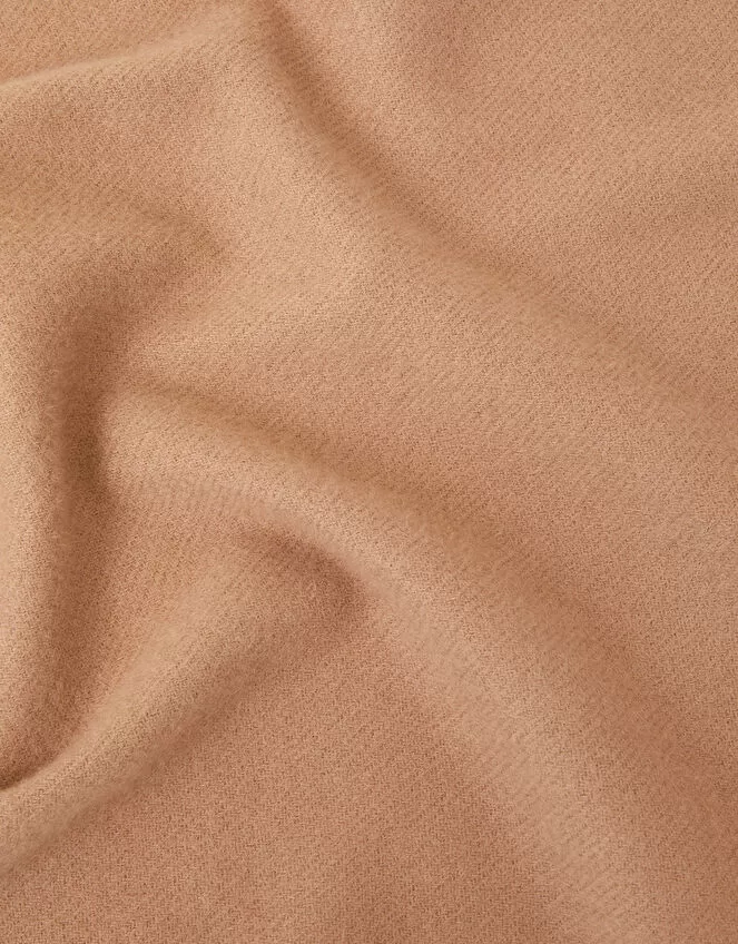 Accessories Plain Tassel Scarf Natural - Image 3