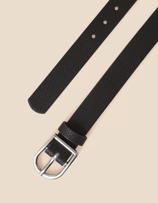 Accessories Plain Buckle Belt Black - Image 3