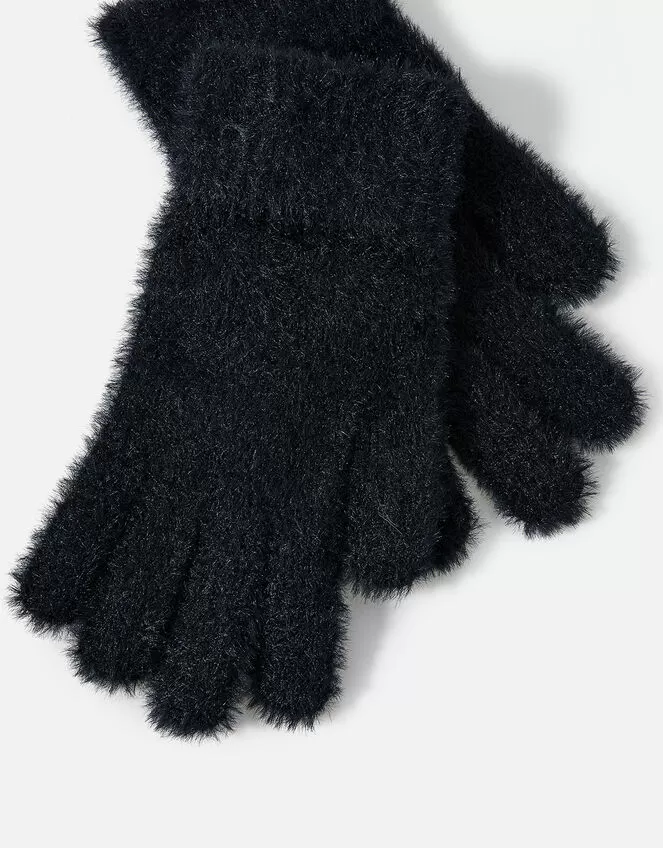 Accessories Super-Stretch Fluffy Knit Gloves - Image 2
