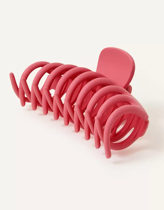Accessories Extra Large Matte Claw Clip Pink - Image 2