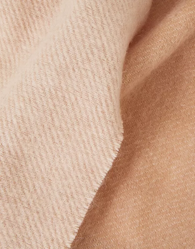 Accessories Luxury Scarf In Wool Blend Natural - Image 2