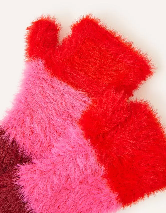 Accessories Colourblock Cut Off Gloves - Image 2