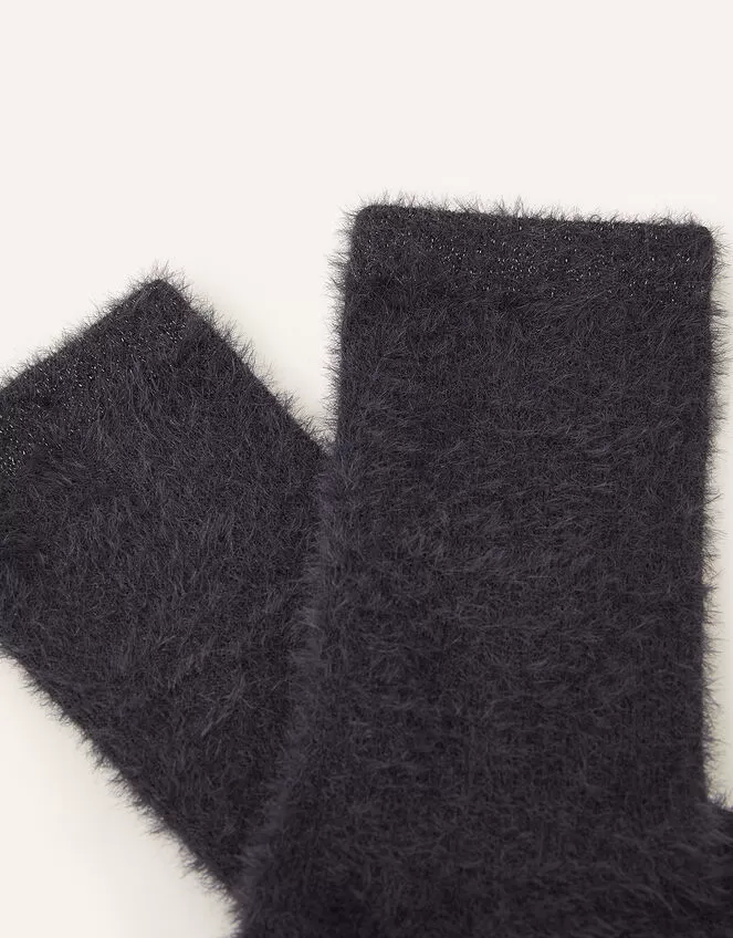 Accessories Sparkle Knit Socks Blue - Image 2