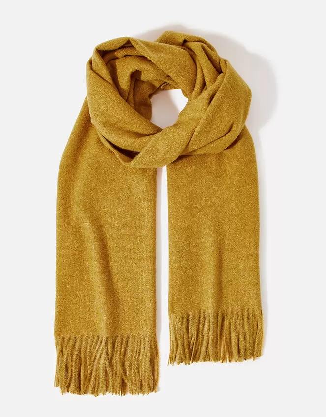 Accessories Super-Soft Blanket Scarf Ochre - Image 3
