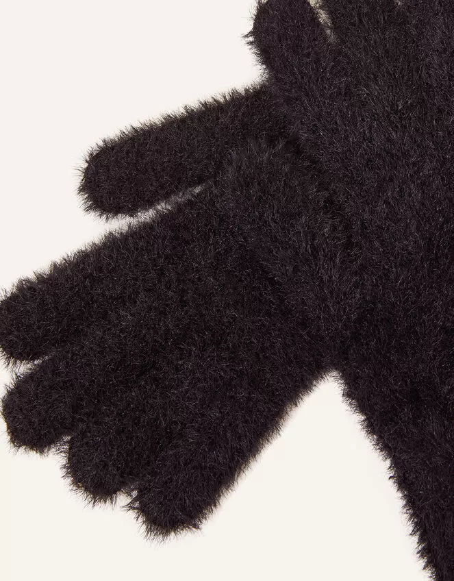 Accessories Super-Stretch Fluffy Knit Gloves - Image 3