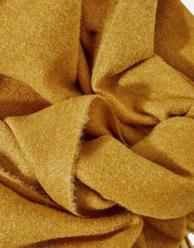 Accessories Super-Soft Blanket Scarf Ochre - Image 4