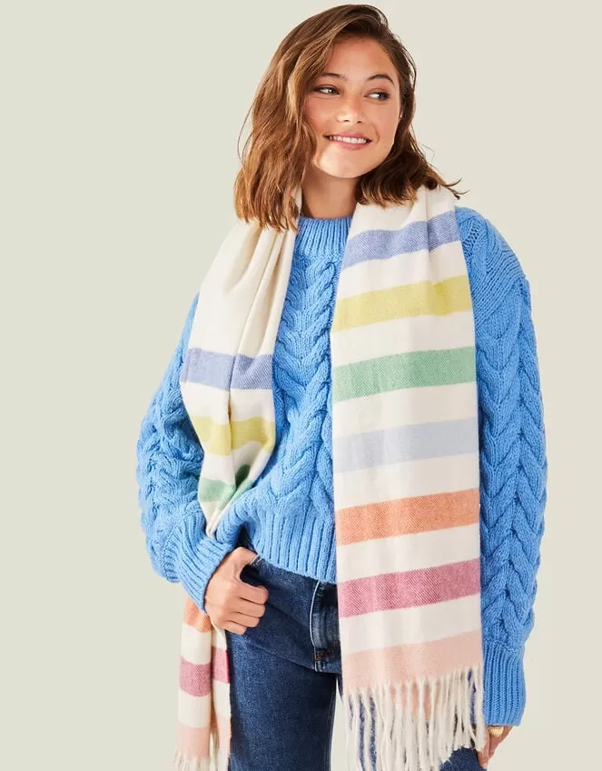Accessories Lillian Rainbow Blanket Scarf - Image 3