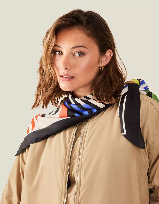 Accessories Splice Satin Print Scarf - Image 3