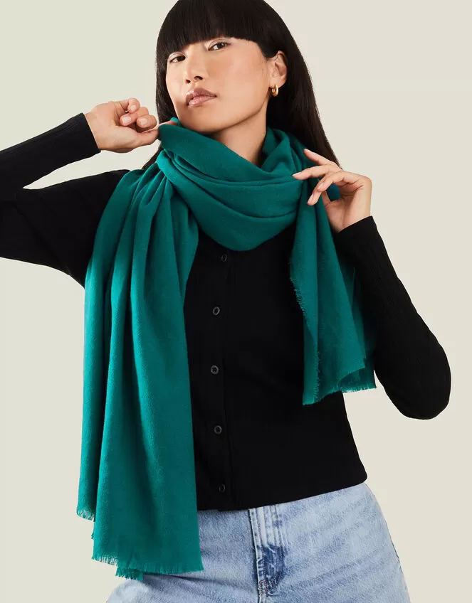 Accessories Super-Soft Blanket Scarf Teal - Image 3