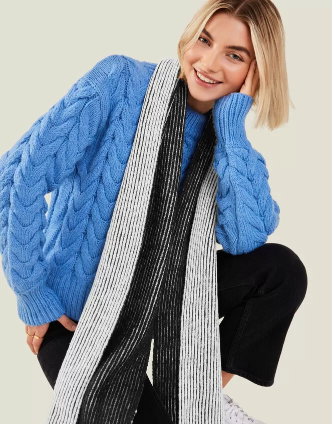 Accessories Paris Knit Scarf Black - Image 3