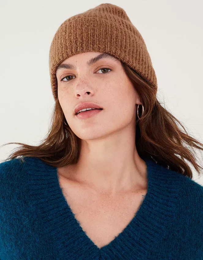 Accessories Soho Knit Beanie Hat Camel - Image 3