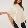Accessories Knit Poncho Cream