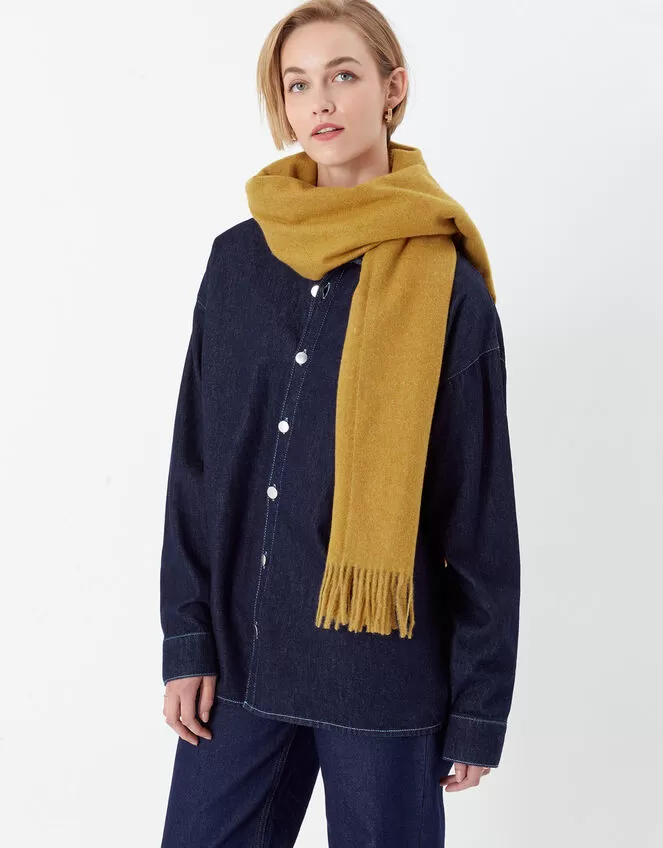 Accessories Super-Soft Blanket Scarf Ochre