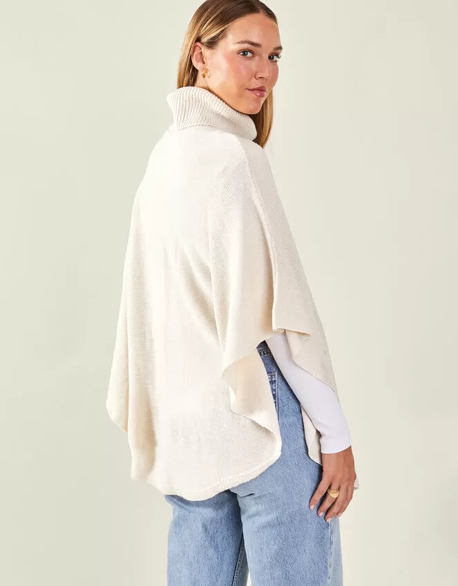 Accessories Cable Knit Poncho - Image 2
