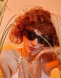 Accessories Sports Wrap Visor Sunglasses