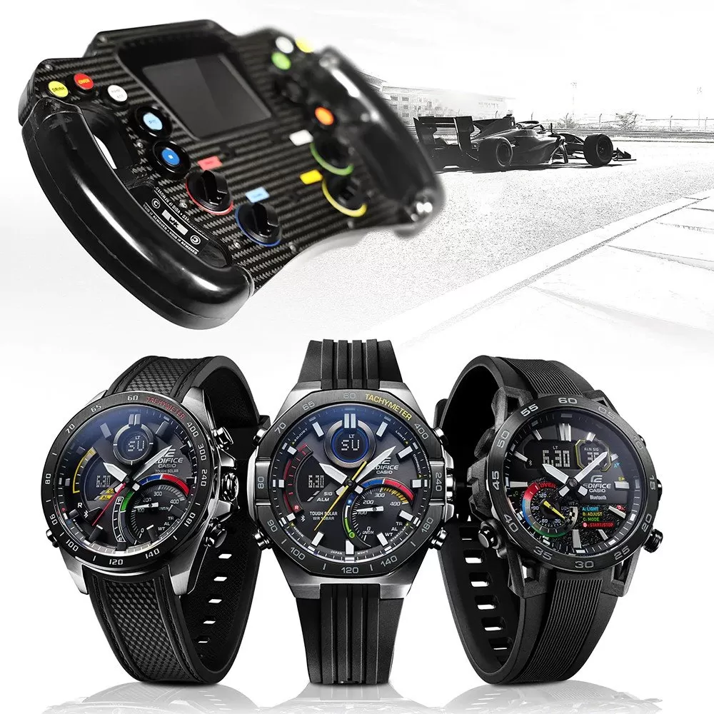 Casio Edifice Bluetooth ECB-900MP-1AEF Bluetooth Connected - Racing Multi-Color Series Watch - Image 4