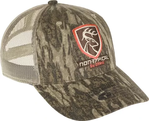Drake Non-Typical Logo Camo Mesh Back Cap