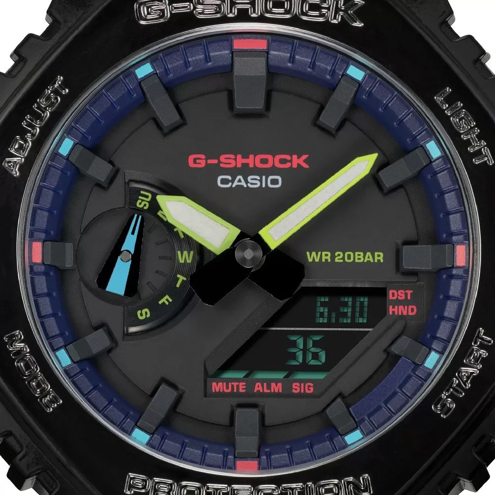 G-Shock Classic Style GA-2100RGB-1AER Virtual Rainbow Watch - Image 3