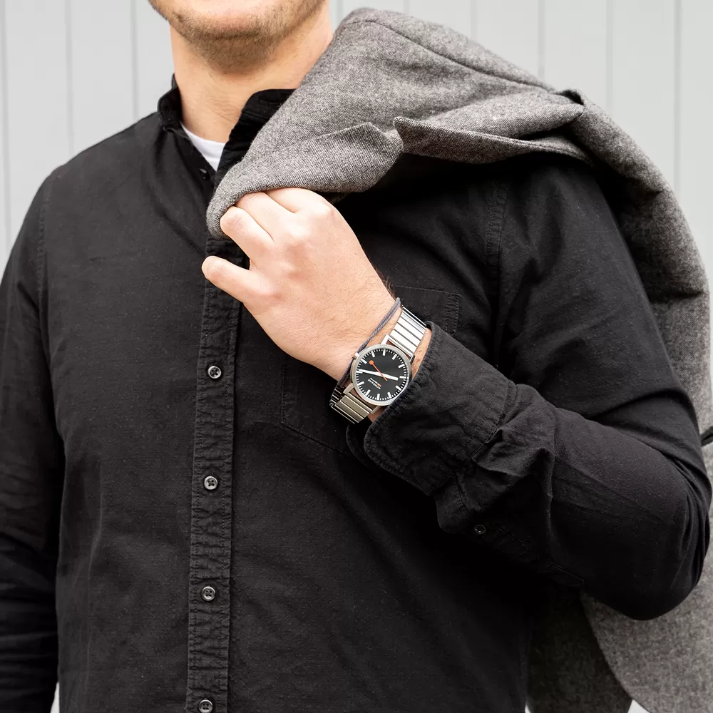 Mondaine Classic A660.30360.16SBW Classic Gent Watch - Image 6